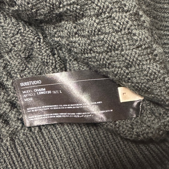 Suistudio Marino wool cable knit sweater - Picture 4 of 7